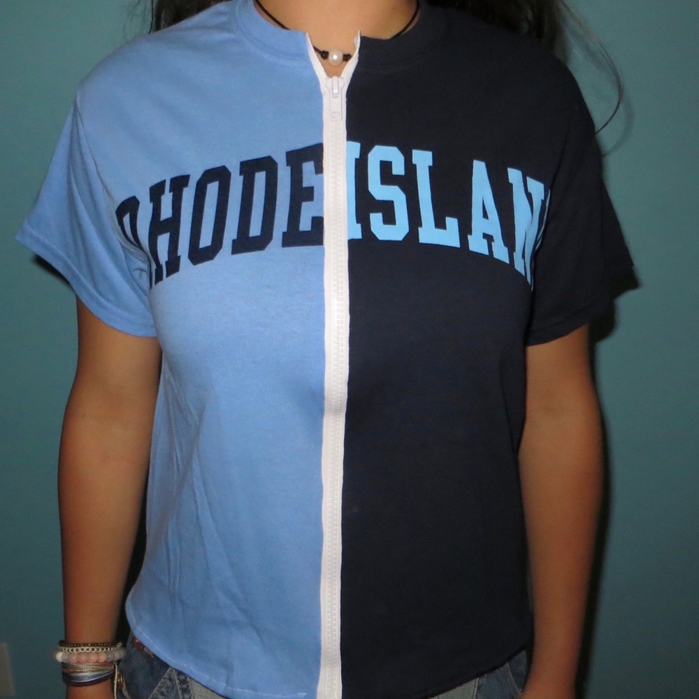 University of Rhode Island zippered tee NWOT